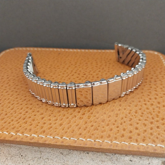 5/8" 12k White Gold-Filled Bretton Monogram Unused nos 1950s Vintage Watch Band