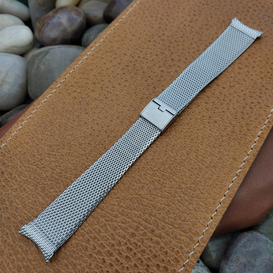 18mm 19mm Stainless Steel Mesh Kreisler USA Classic nos Vintage Watch Band