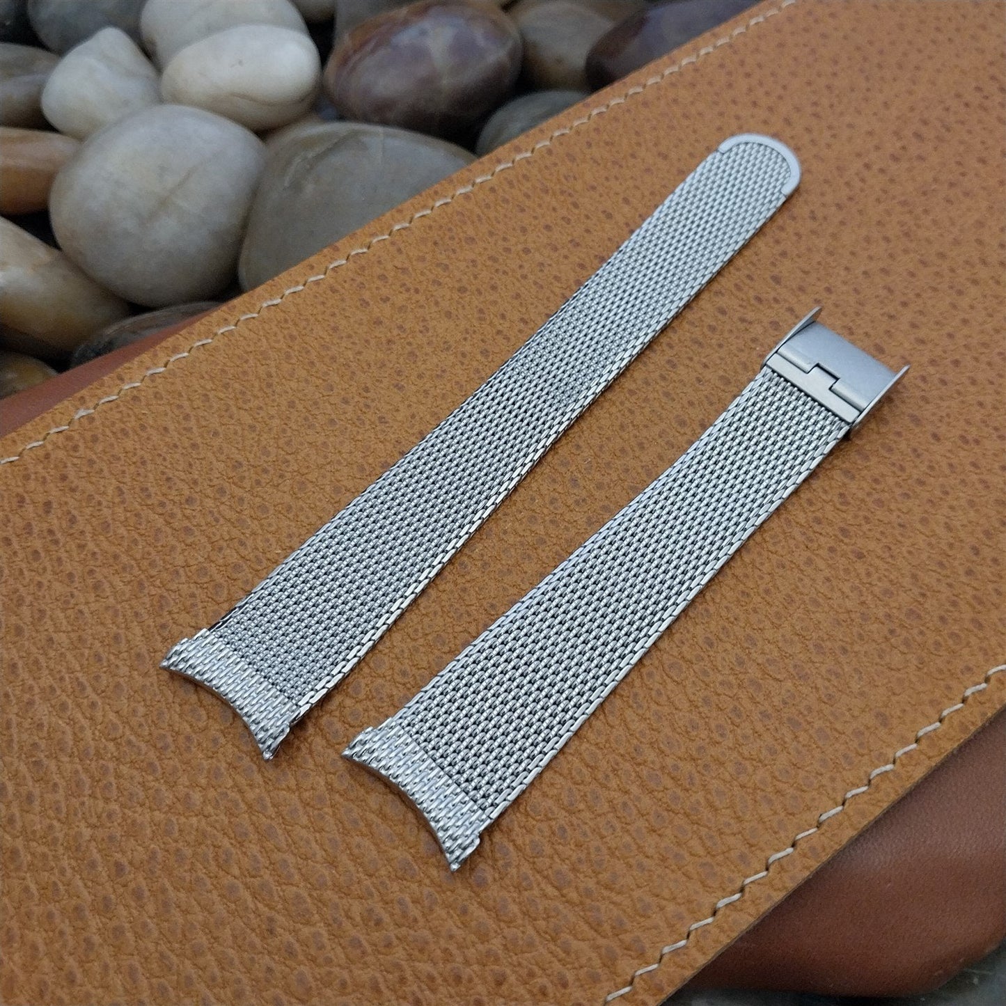 18mm 19mm Stainless Steel Mesh Kreisler USA Classic nos Vintage Watch Band