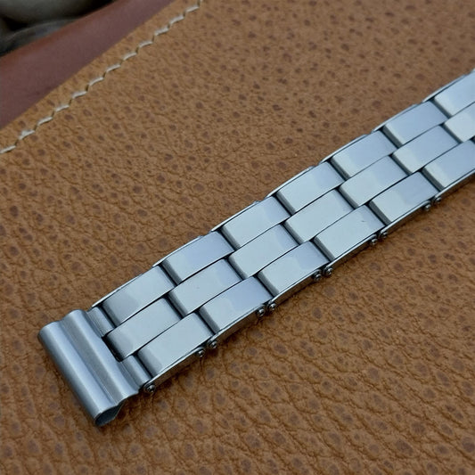 1940s Vintage Rivet Link Classic Stainless Steel Stretch Unused Watch Band