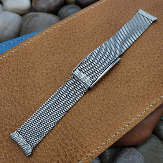 Stainless Steel Mesh 19mm 18mm Kestenmade USA nos 1960s Vintage Watch Band