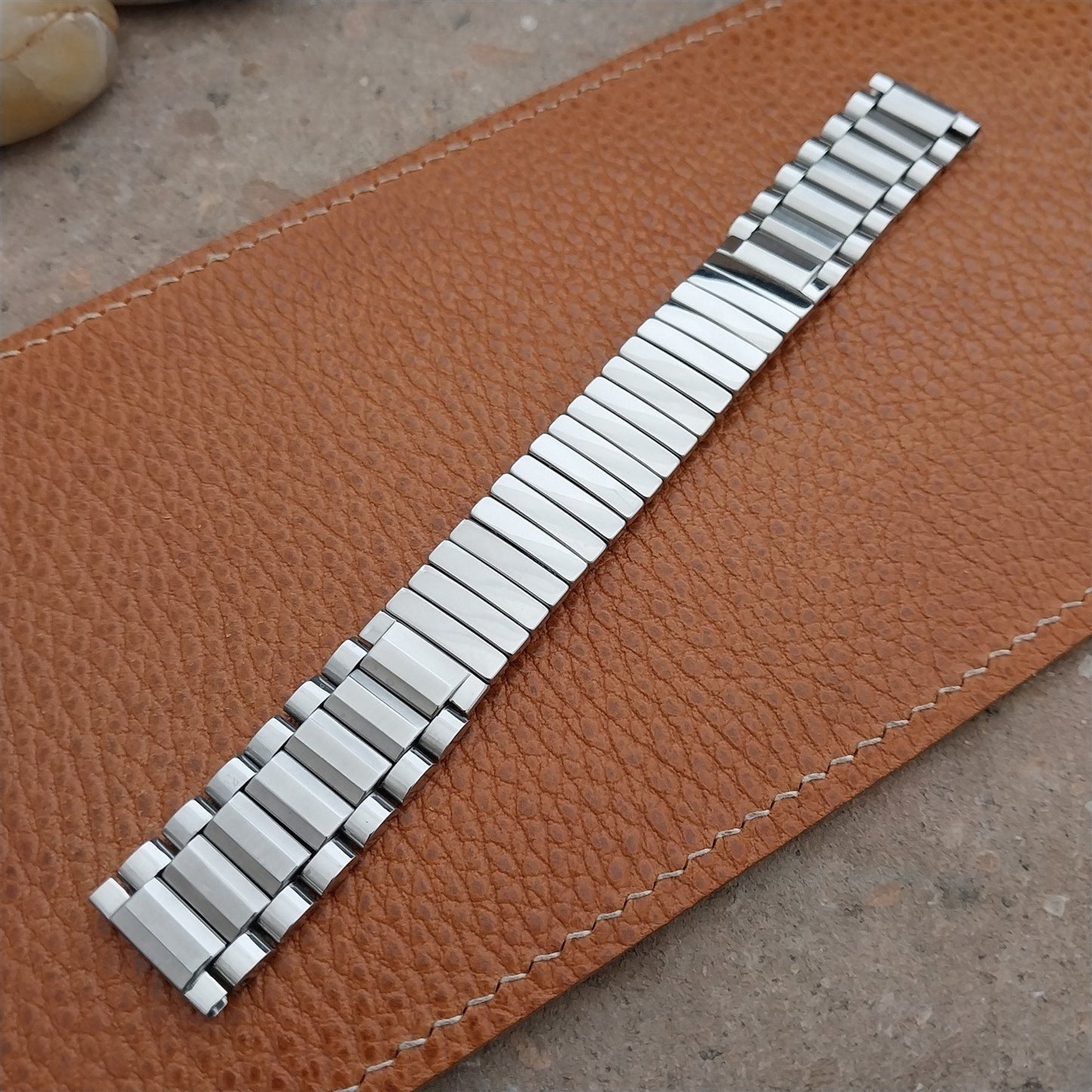 Vintage Baldwin 17.2mm Stainless Steel Unused Classic NOS 1960s Watch Band