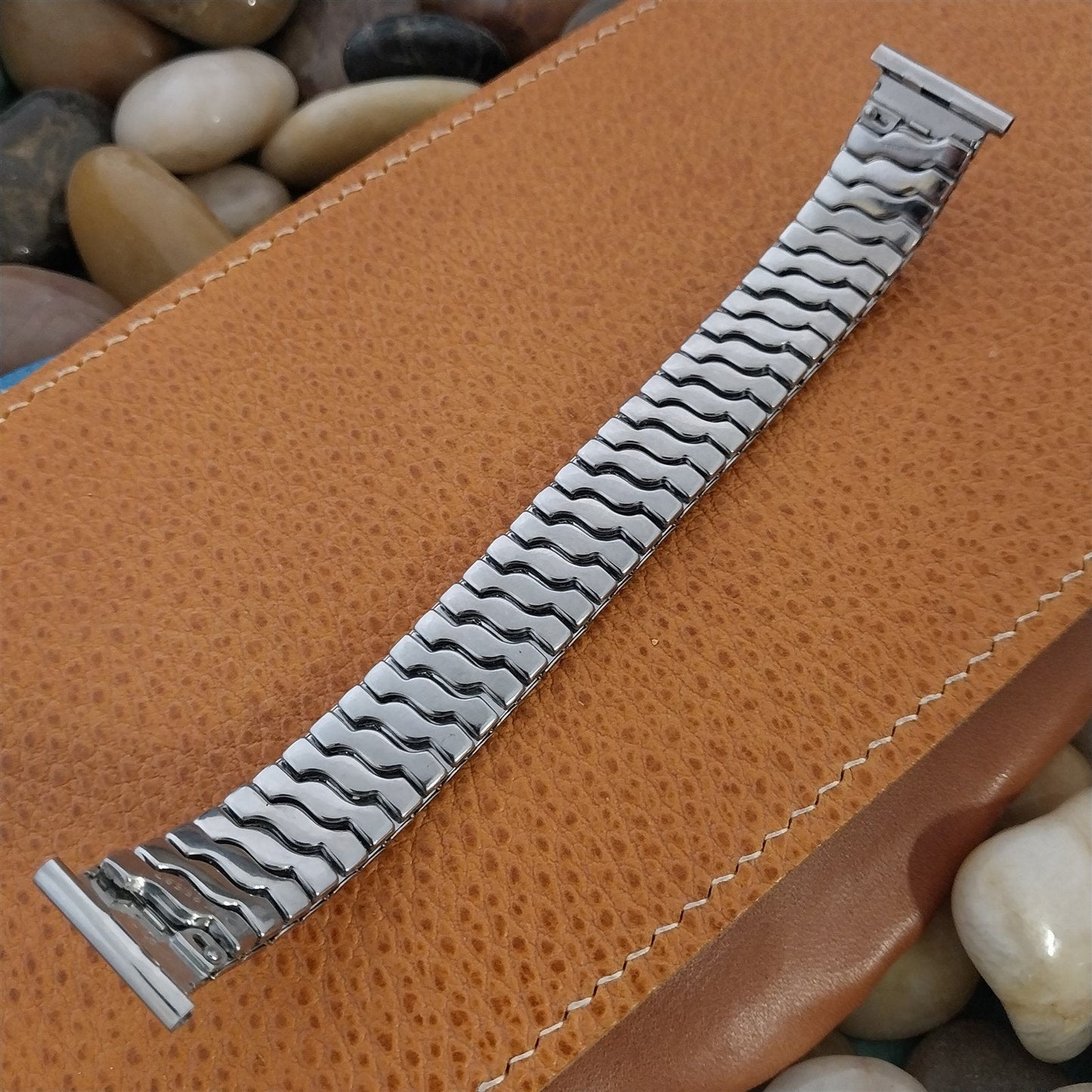 1950s Vintage Watch Band 19mm 18mm Pontiac Chevalier Stainless Steel Expansion