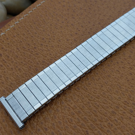 1962 10k 19mm 18mm White Gold-Filled Long Speidel Florentine Vintage Watch Band