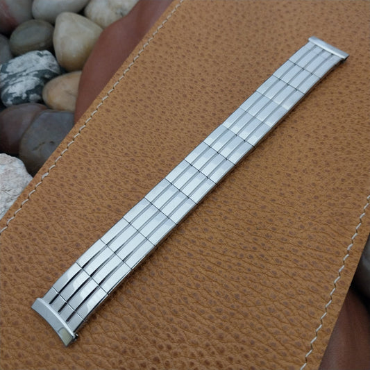 17mm Stainless Steel Classic Box-Link Expansion 1950s Gemex Vintage Watch Band