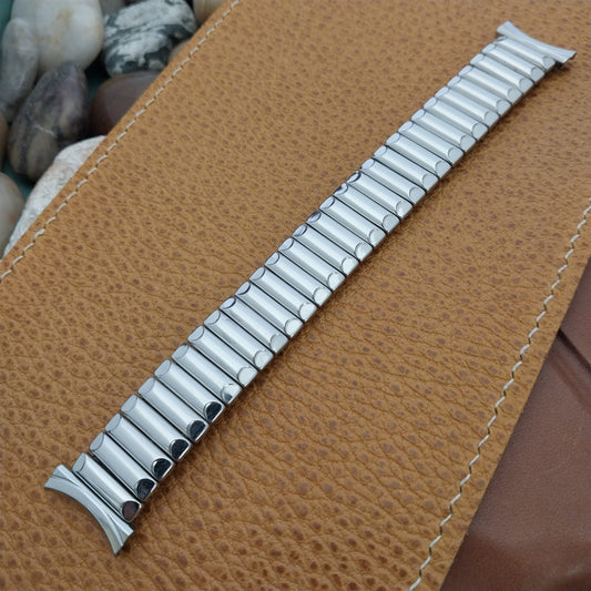 18mm 19mm Stainless Steel Expansion Bellavance USA nos 1950s Vintage Watch Band