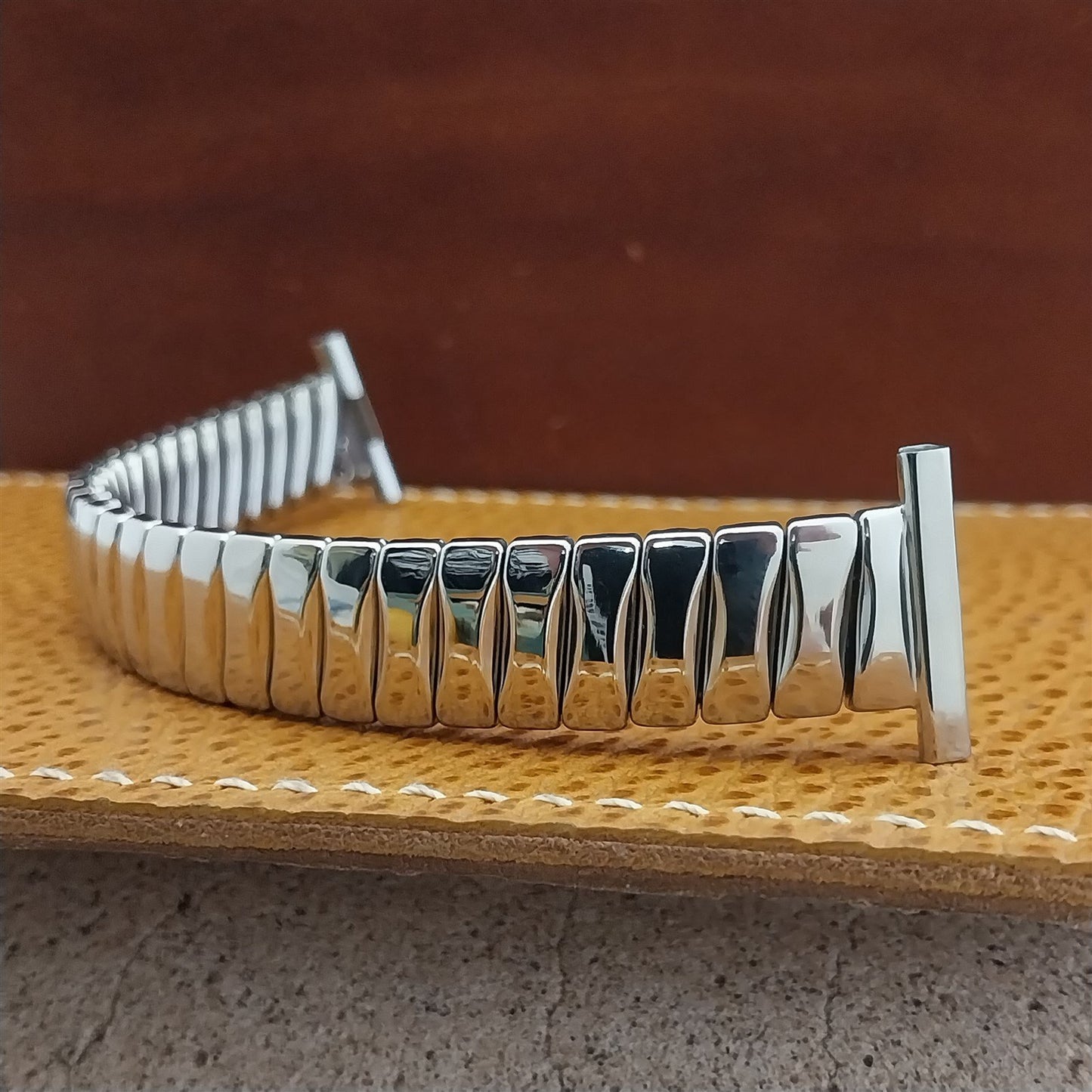 Stainless Steel 1950s Bellavance USA nos Vintage Watch Band 14mm 16mm 18mm