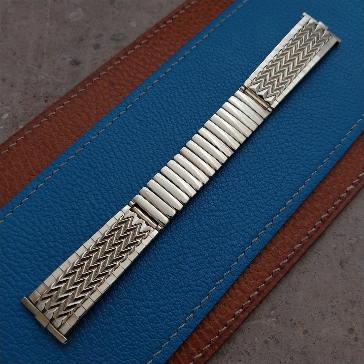 17mm 18mm 19mm JB Champion Gold-Filled Herringbone Vintage Watch Band
