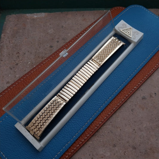 17mm 18mm 19mm JB Champion Gold-Filled Herringbone Vintage Watch Band