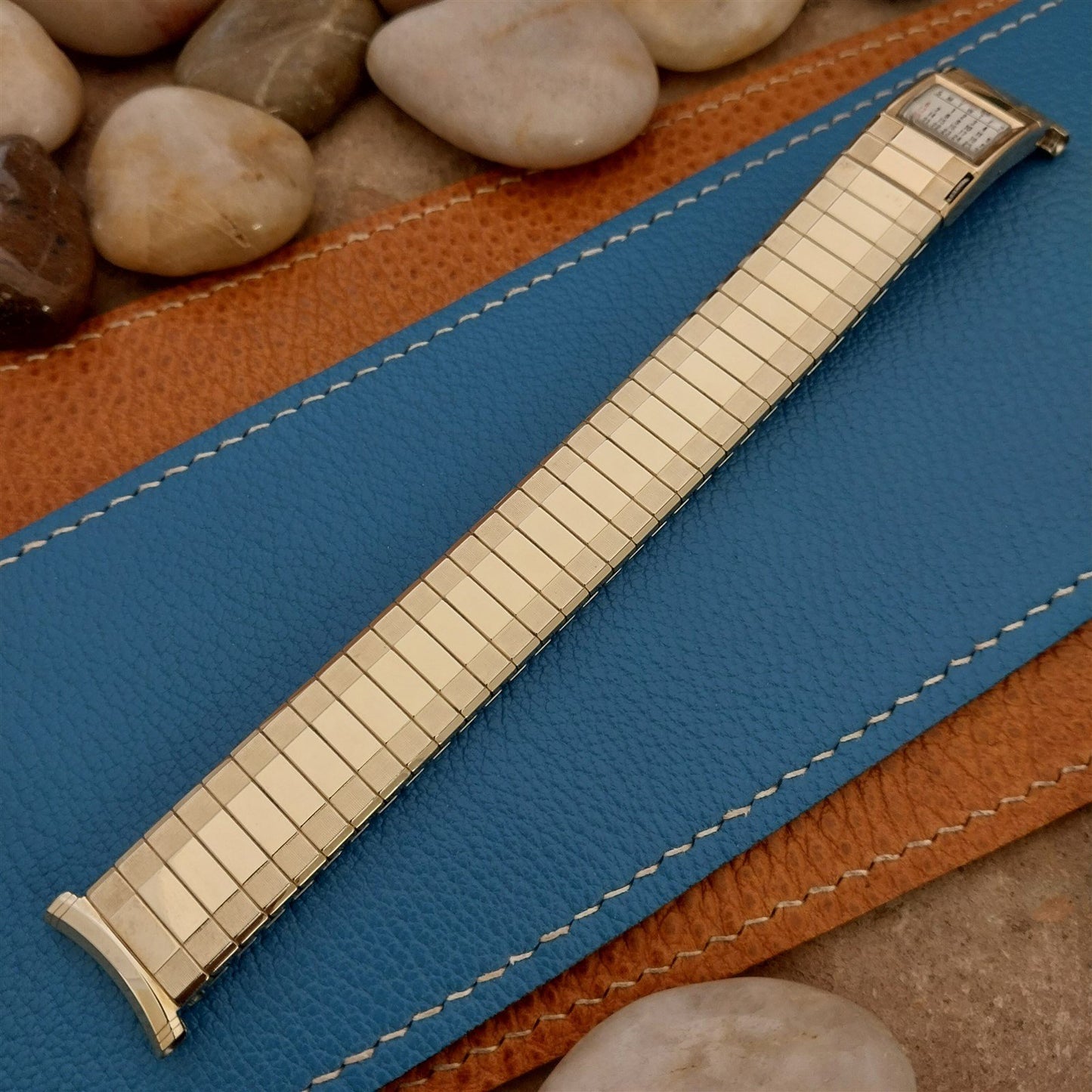 19mm 18mm Gold-Fill Speidel Sun Valley 1969/1970 Calendar NOS Vintage Watch Band