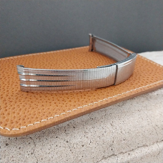 19mm 18mm Hadley USA Stainless Steel Unused MCM 1960s Vintage Watch Band