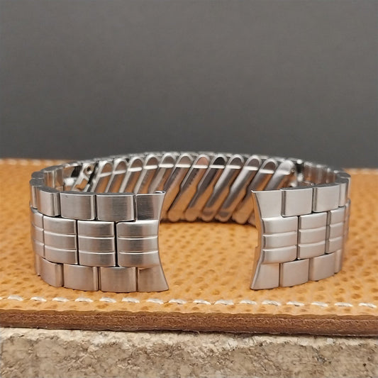Vintage 17.2mm Brushed Stainless Steel Drema Unused Classic 1960s Watch Band