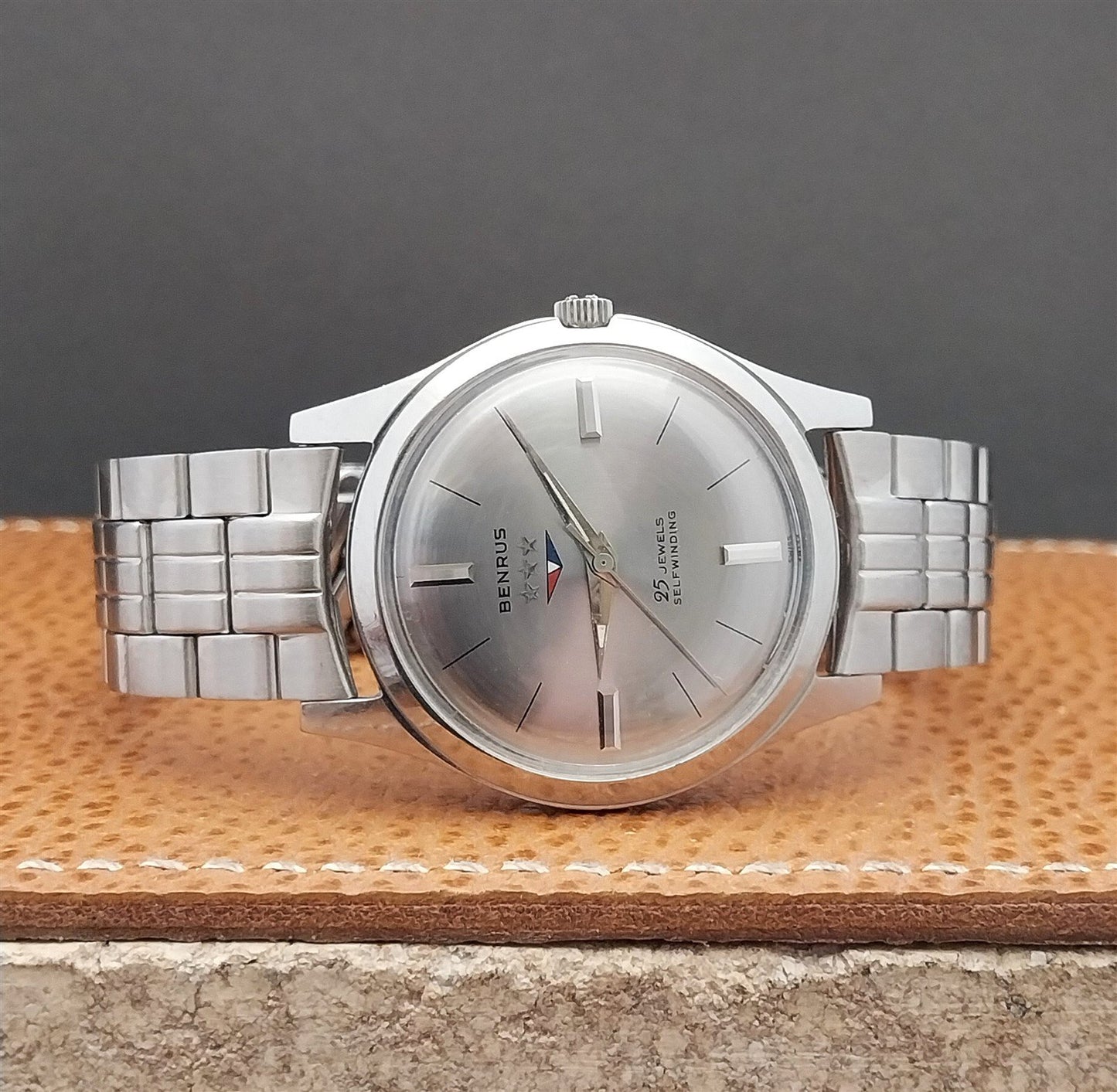 Vintage 17.2mm Brushed Stainless Steel Drema Unused Classic 1960s Watch Band