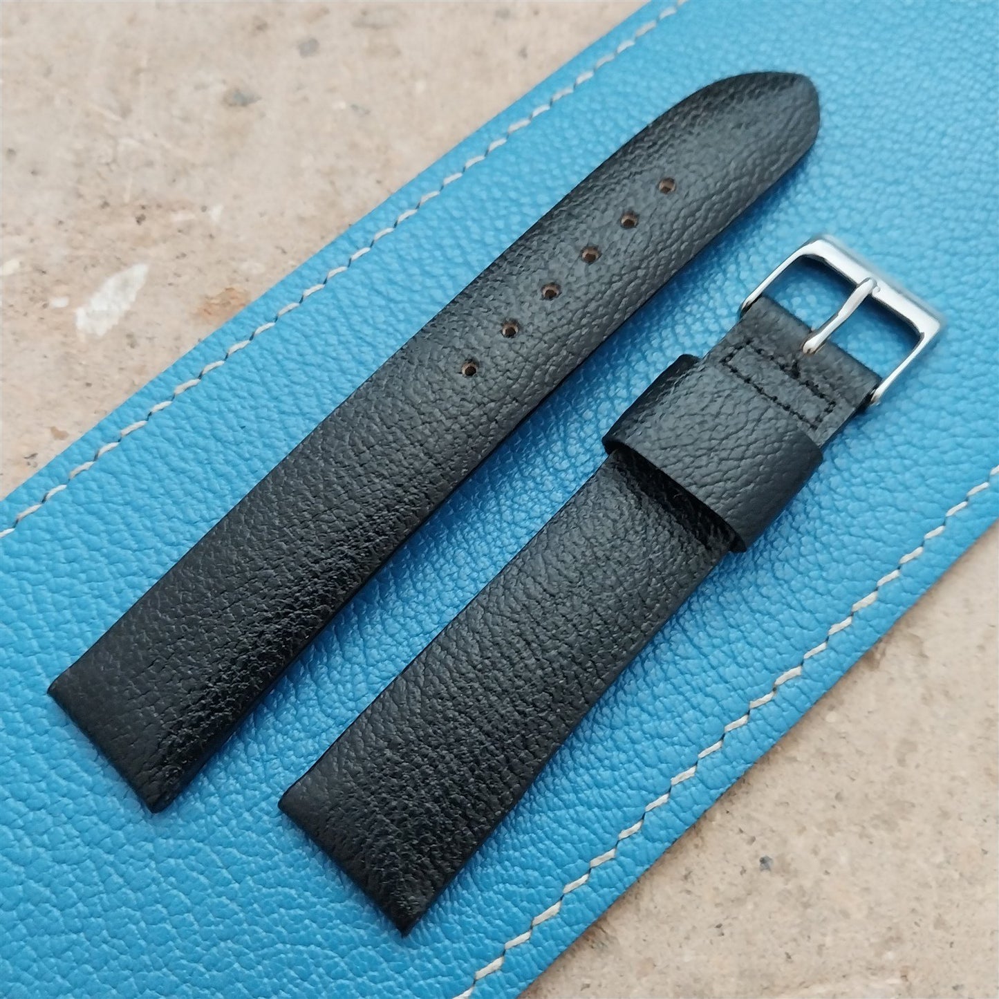 17.2mm Speidel USA Black Camel Unused Vintage Watch Strap