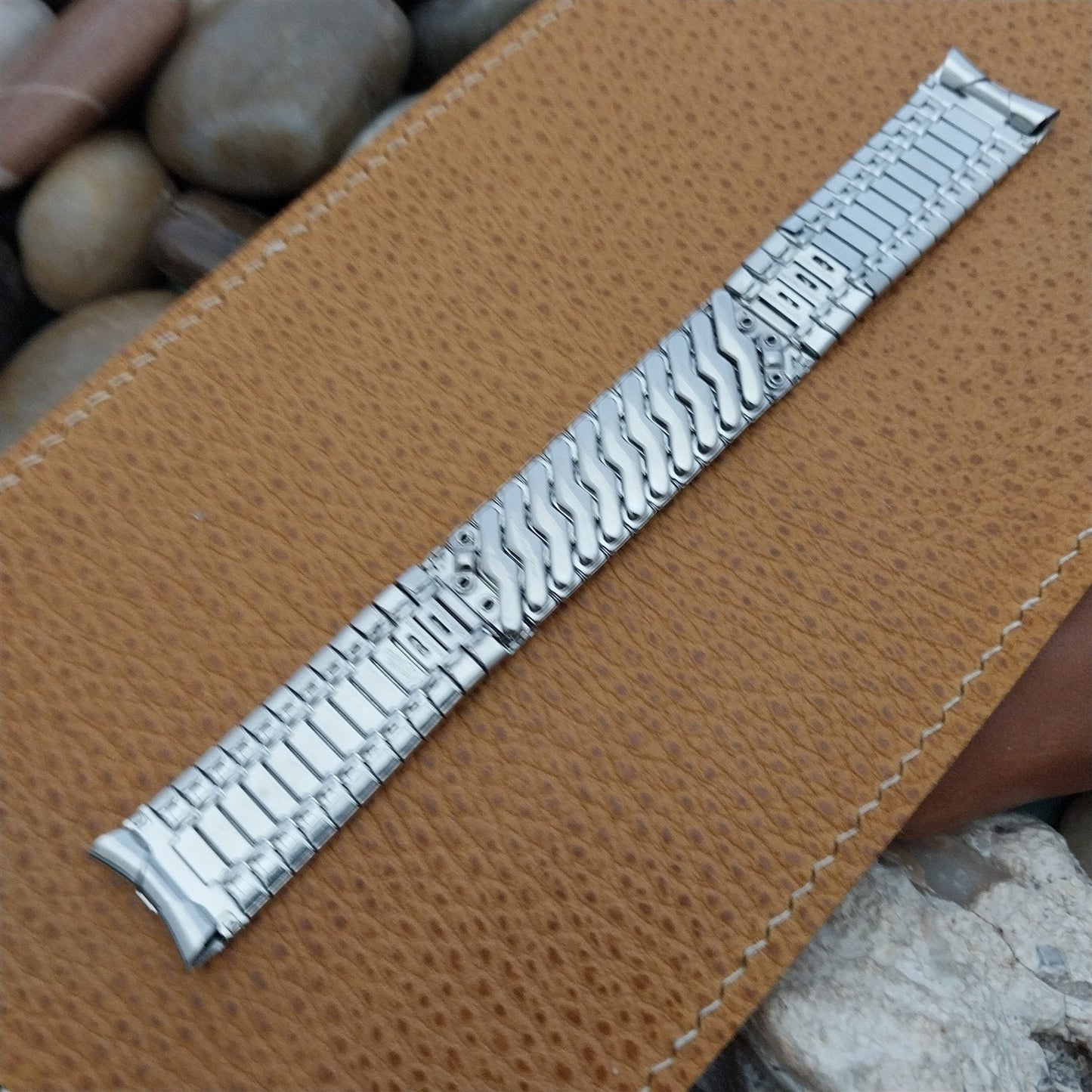 Kreisler Stelux 17.2mm Stainless Steel nos Unused 1970s Vintage Watch Band