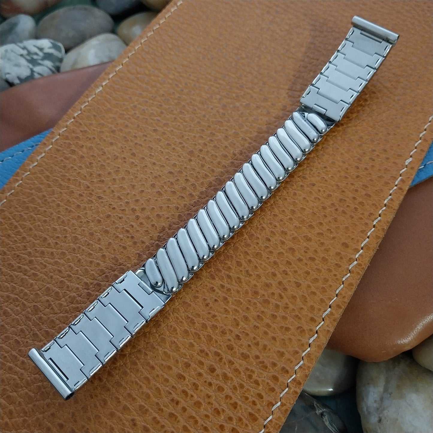 Vintage 1952 Flex-Let Squire Stainless Steel 5/8" nos Unused Watch Band