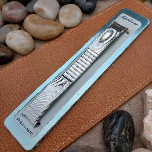 Vintage 1960s White Gold Filled Kreisler Ventura Classic MCM Unused Watch Band
