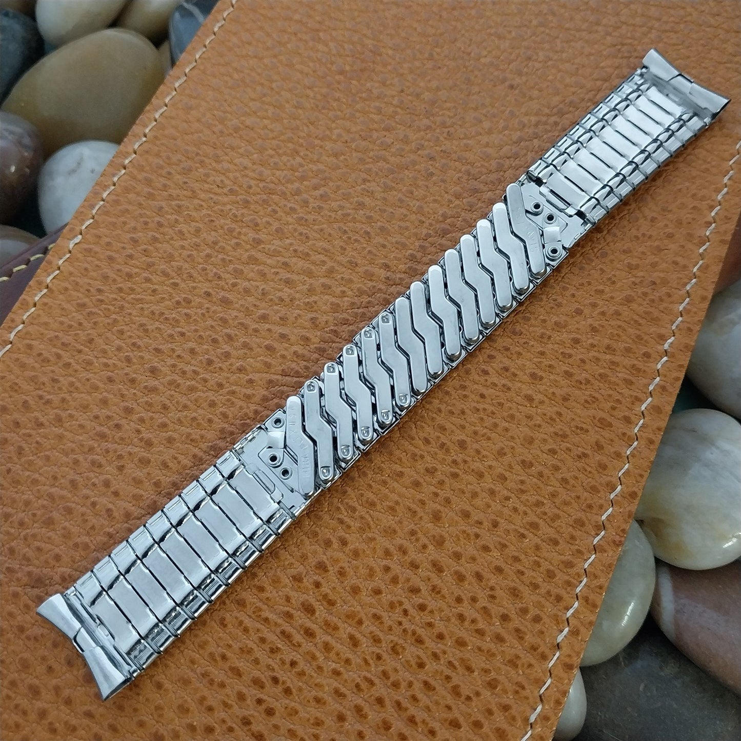 Vintage 17.2mm Stainless Steel Mira-Flex USA Classic Unused Watch Band