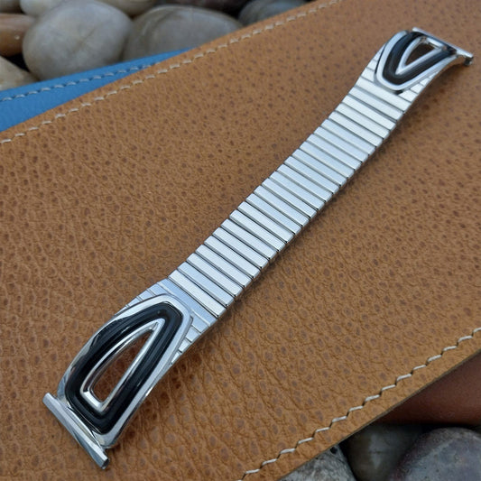 Speidel USA 10k White Gold-Filled American Jet Unused 1950s Vintage Watch Band