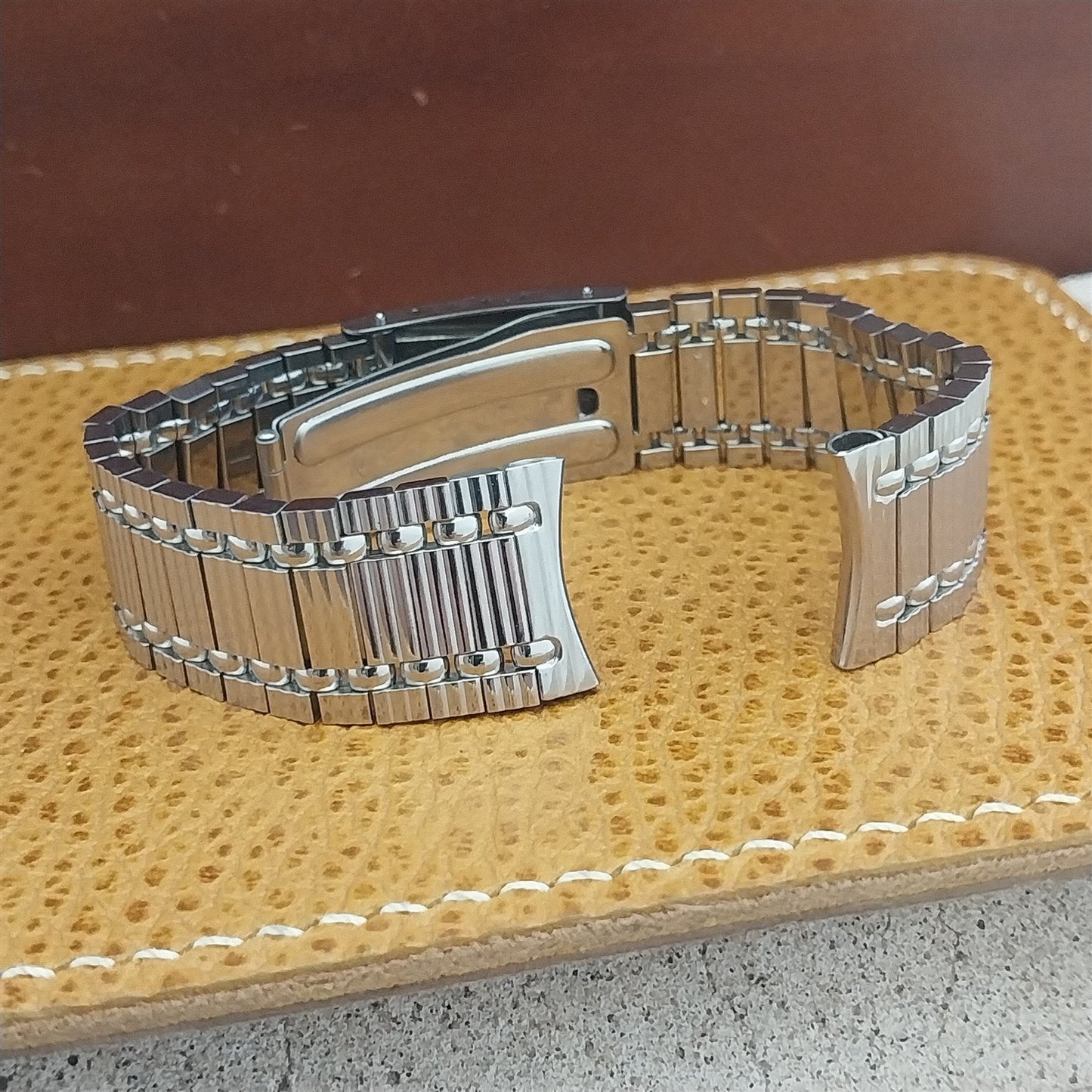 17.2mm Solid Stainless Steel Kreisler Stelux Unused nos 1960s Vintage Watch Band