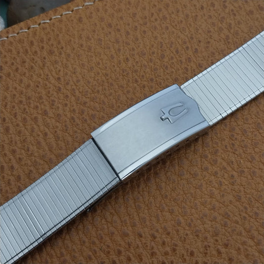 Accutron Stainless Steel nos Classic 1960s Vintage Watch Band 18mm 19mm 17.2mm