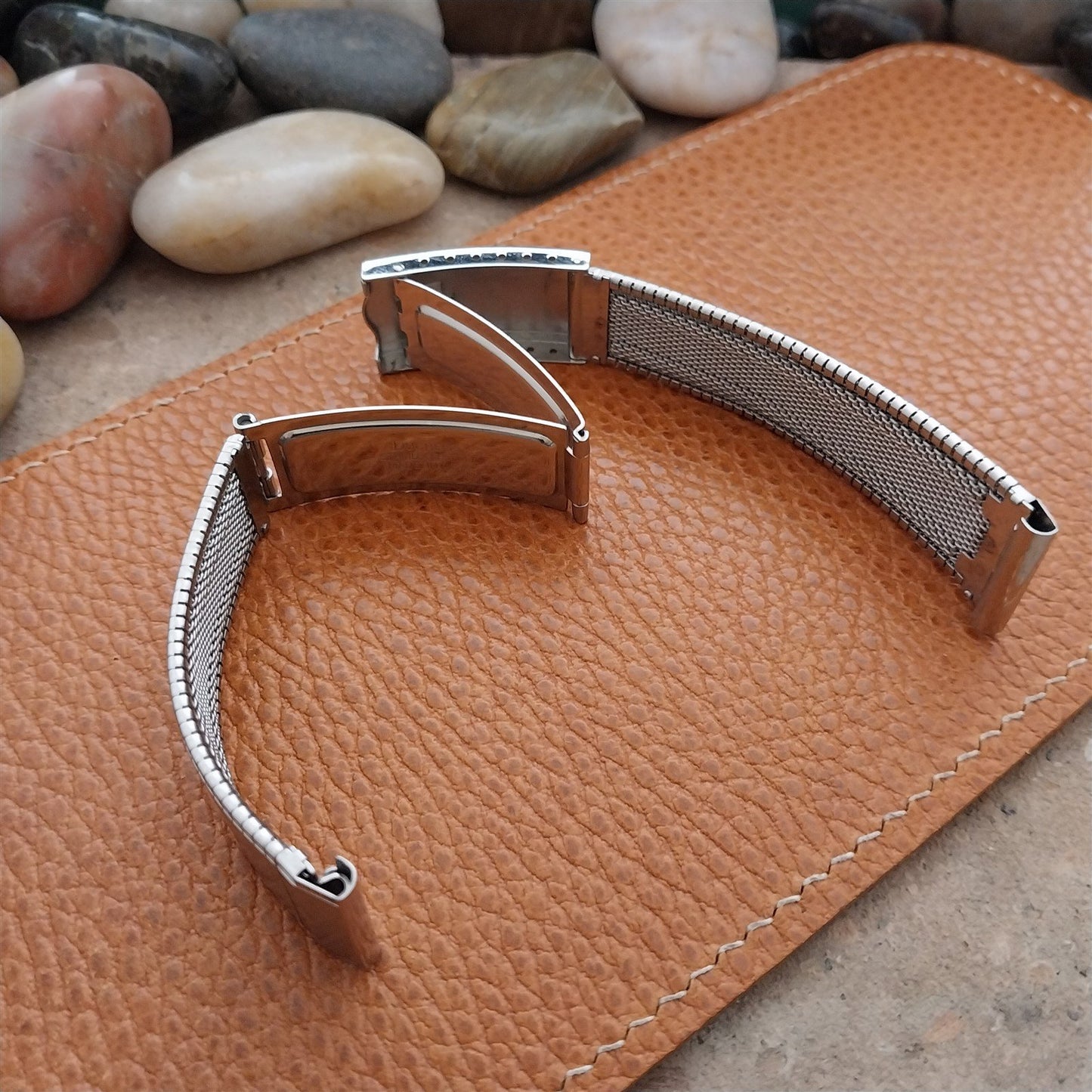 Vintage 17.2mm Accutron Stainless Steel Duchess Unused Classic 1960s Watch Band