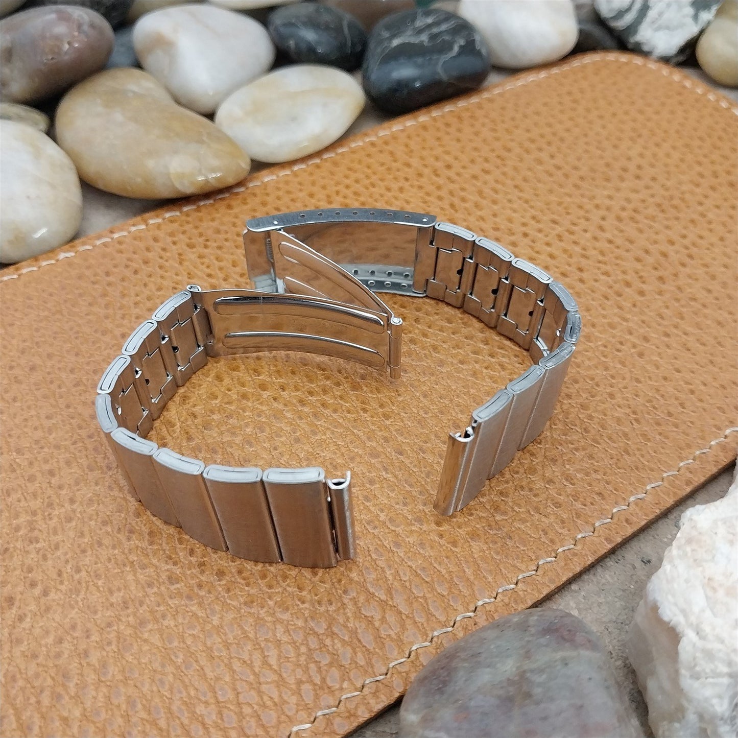 19mm Vintage Pulsar Stainless Steel Classic Bar Link nos Unused Watch Band