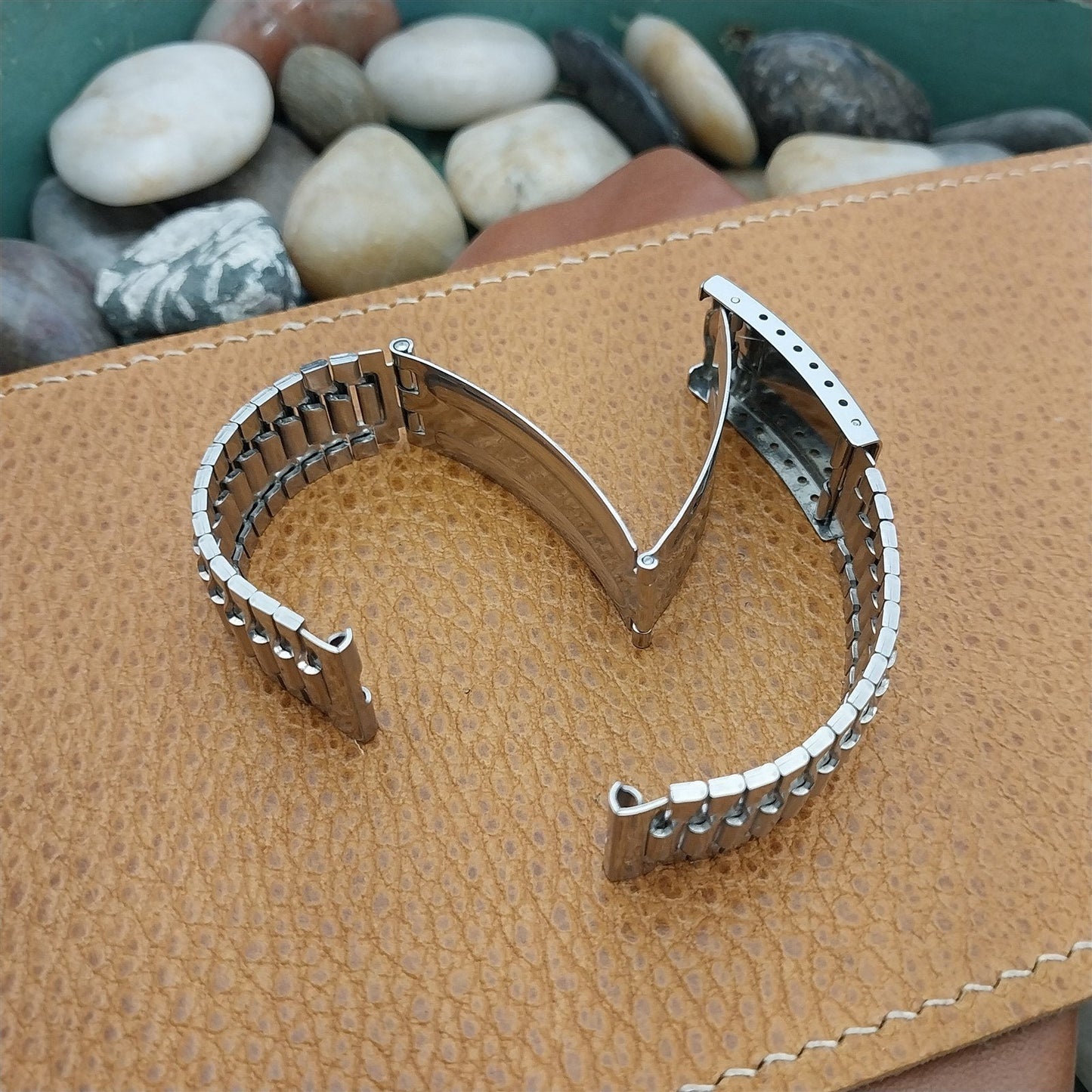 17mm JB Champion Stainless Steel Short nos Unused 1960s Vintage Watch Band