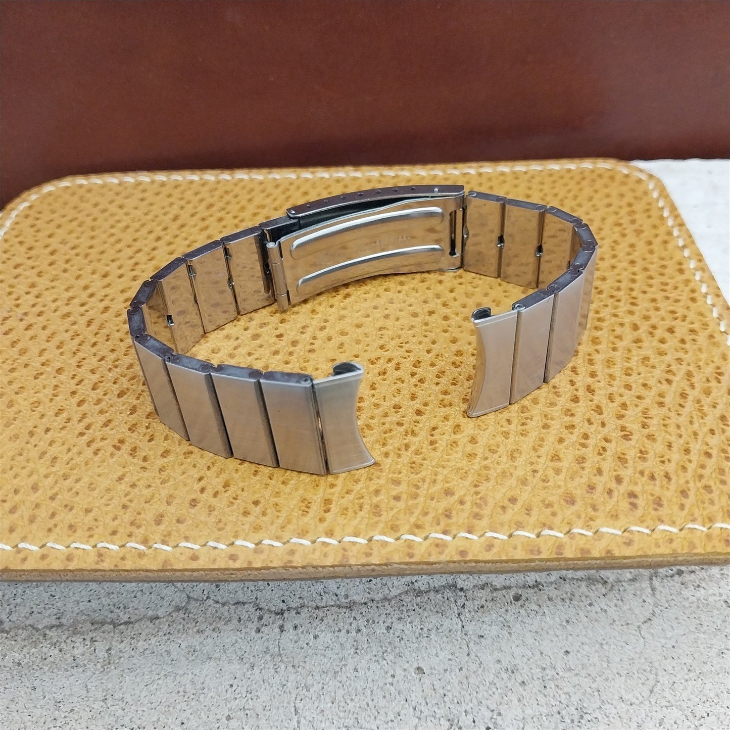 19mm 18mm Vintage Stelux Kreisler Stainless Steel Unused nos 1970s Watch Band