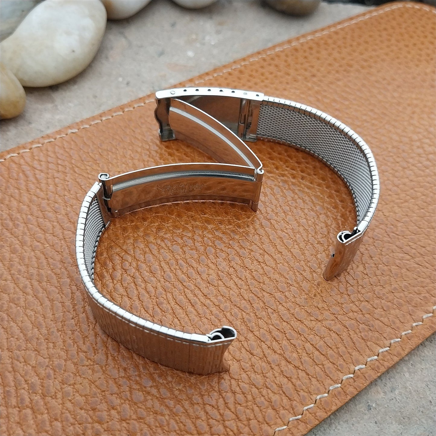 Vintage 17.2mm Stainless Steel Kreisler USA Classic NOS 1960s Unused Watch Band