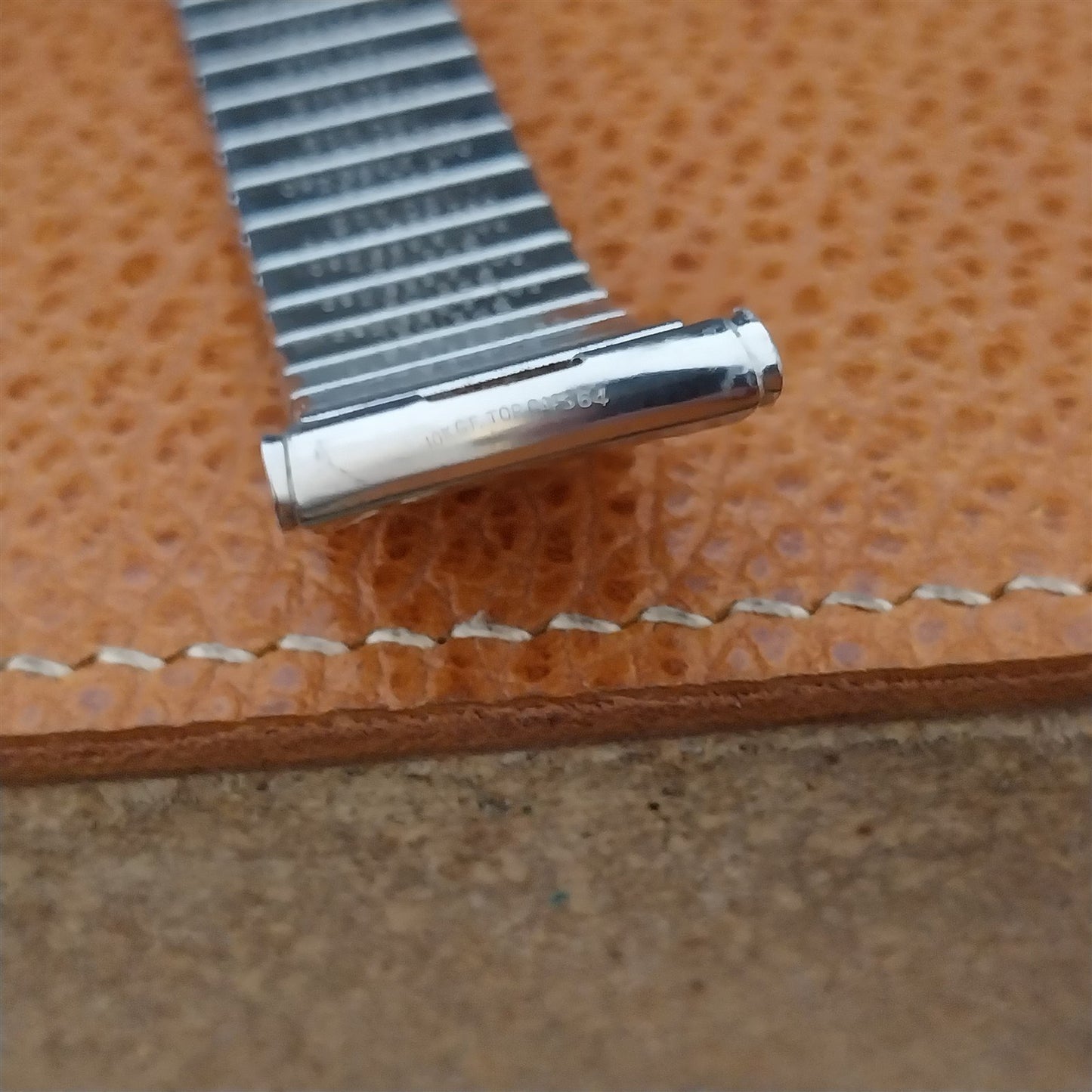 19mm 18mm 1964 Speidel Elegante White Gold-Filled Expansion Vintage Watch Band