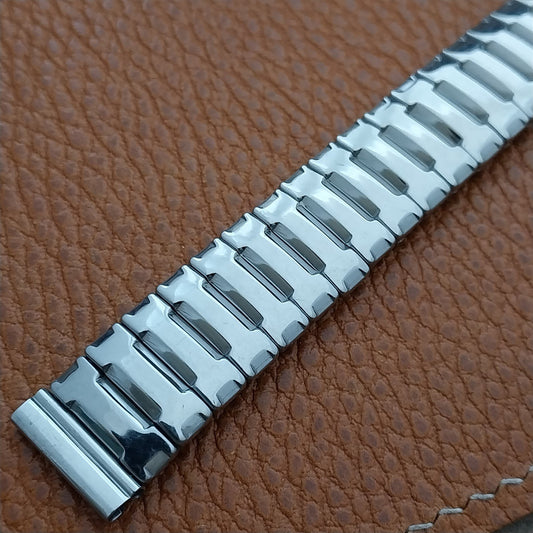 Vintage 5/8" Crown USA 1950s Stainless Steel Unused Classic Stretch Watch Band