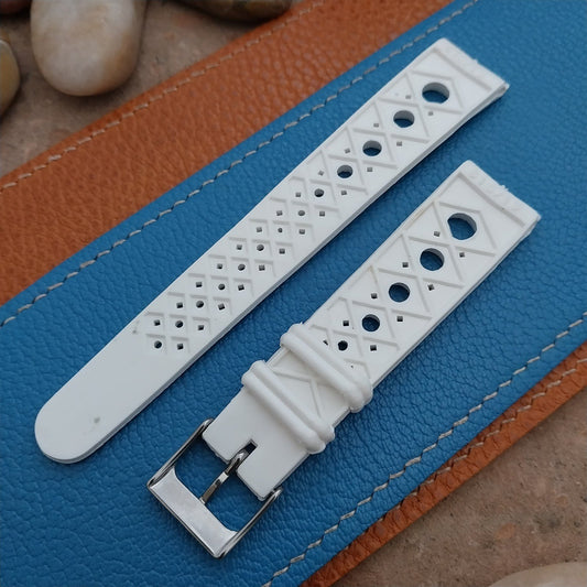 Vintage 19mm Perforated Rally GT Skindiver Strap Unused 1960s-1970s Watch Strap