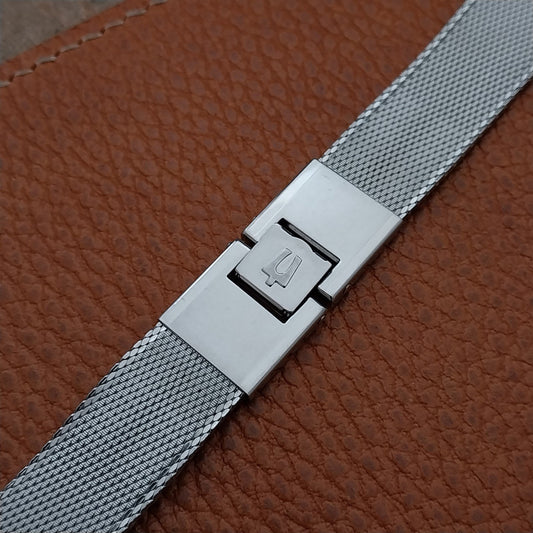 17.2mm Accutron Stainless Steel Mesh Kreisler nos 1960s Vintage Watch Band