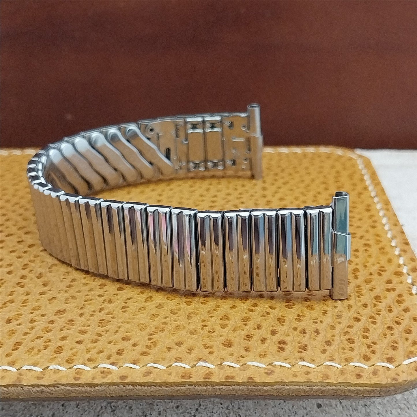 1950s Foster USA Stainless Steel Expansion nos Vintage Watch Band 16mm 18mm 19mm