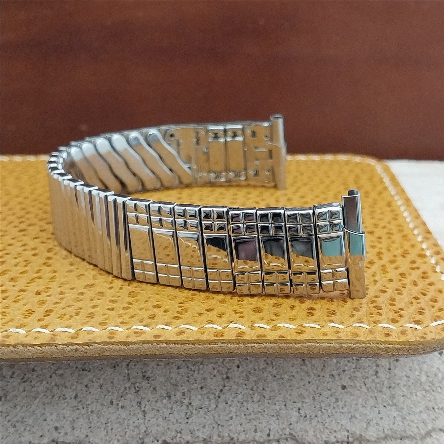 16mm 18mm 19mm 1950s Foster USA Stainless Steel Expansion nos Vintage Watch Band