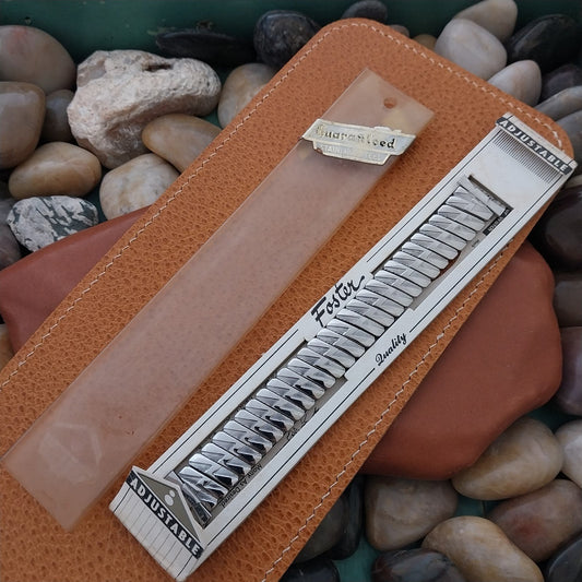 16mm 18mm 19mm Foster USA Stainless Steel 1950s Unused nos Vintage Watch Band