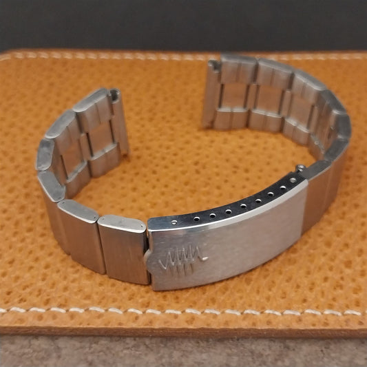 Microsonic LED 19mm Stainless Steel nos Prospect Unused 1970s Vintage Watch Band