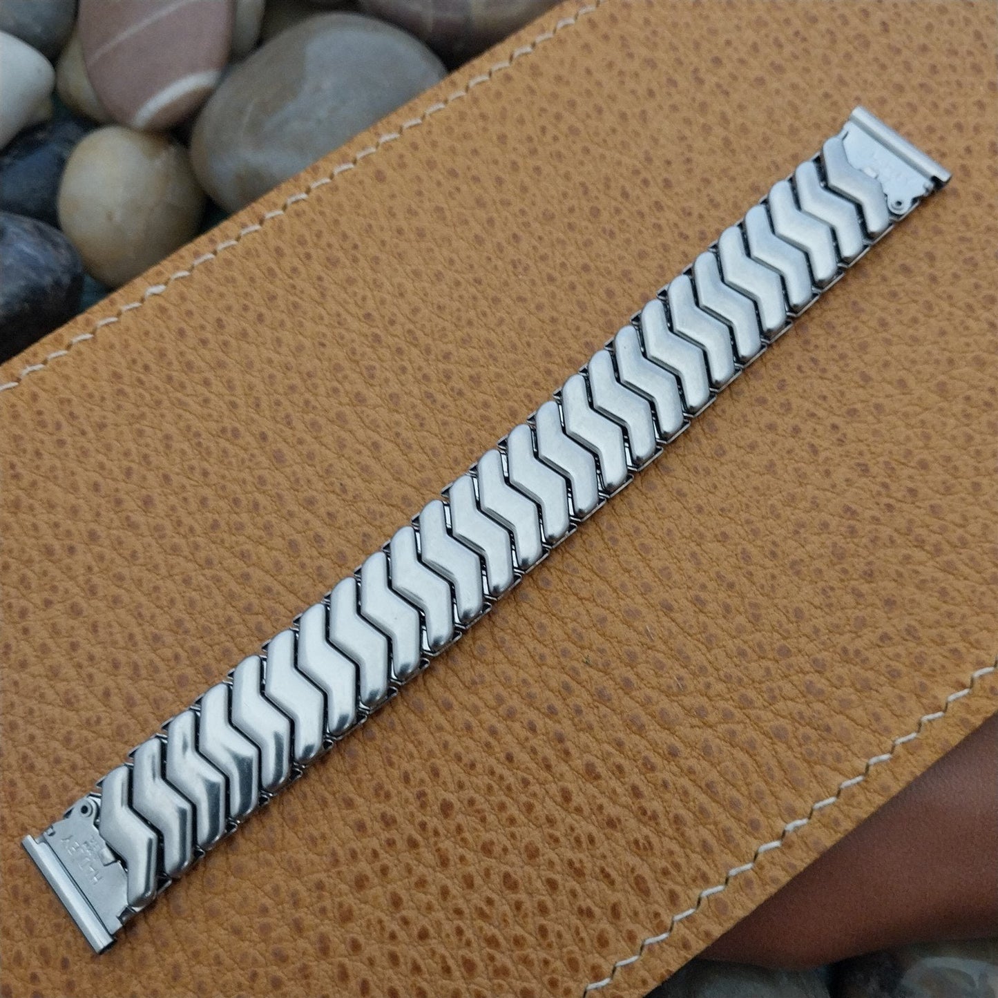 5/8" Hadley Elgin USA Stainless Steel Classic Expansion 1950s Vintage Watch Band