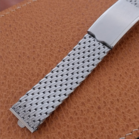 17.2mm Thick Stainless Steel Mesh Kreisler USA 1960s nos Vintage Watch Band