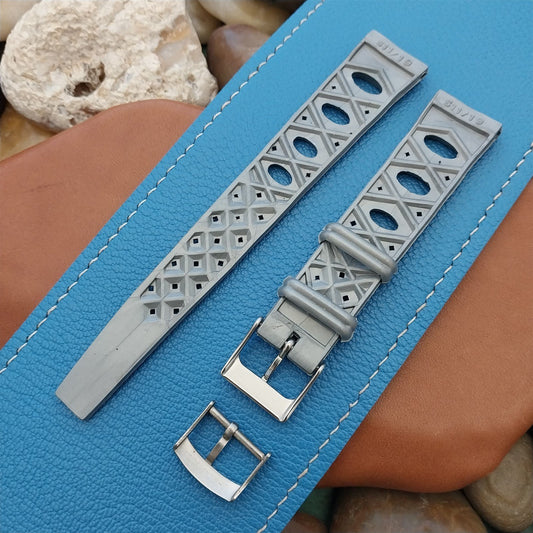 19mm Rally GT Skindiver Gray Tropical Dive Watch 1960s-1970s Unused Watch Band