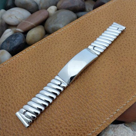 Vintage 5/8" Foster Sterling Silver Photo Compartment Classic 1950s Watch Band