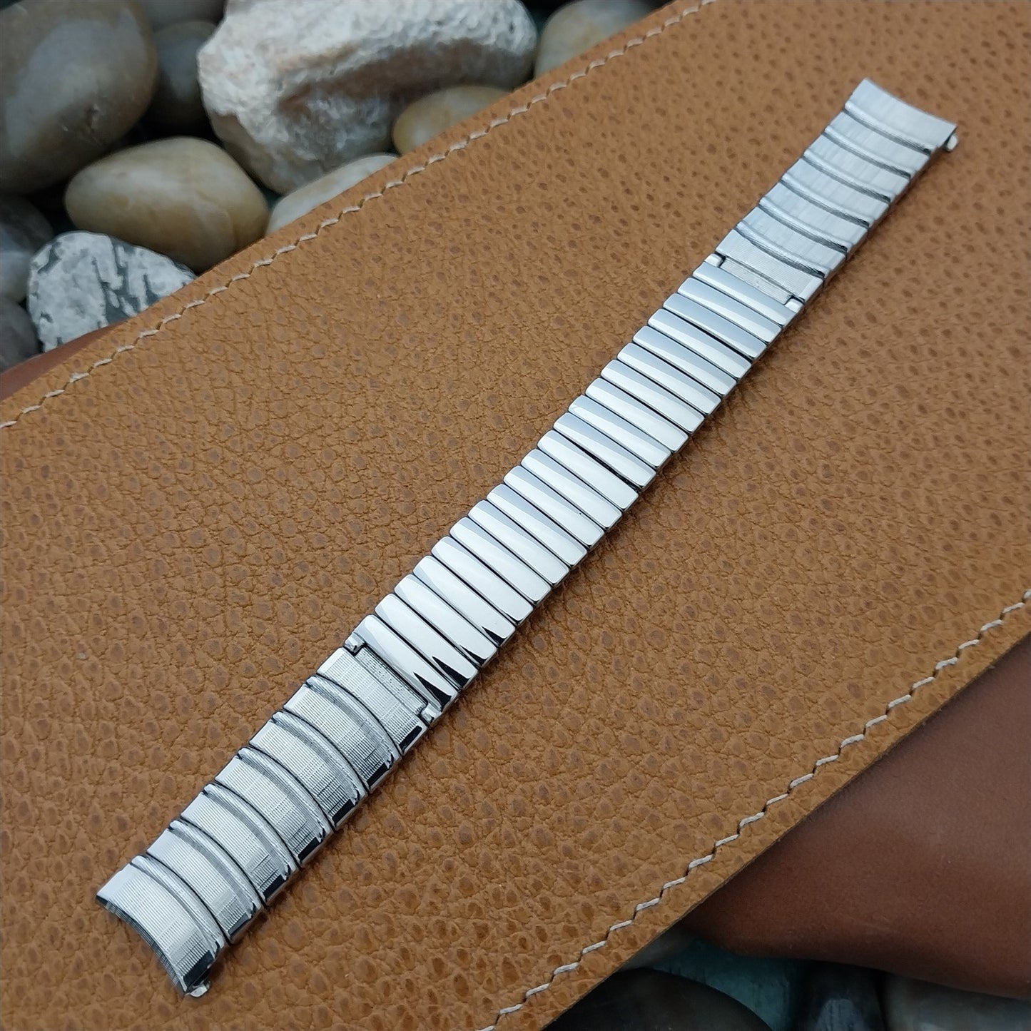 Vintage 5/8" JB Champion MCM Unused Stainless Steel NOS Classic 1960s Watch Band