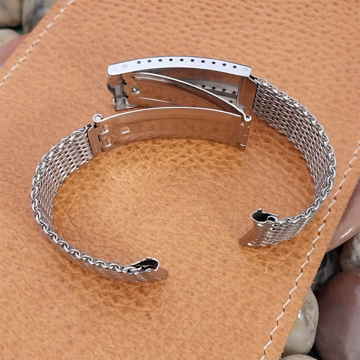 19mm Classic JB Champion Stainless Steel Mesh 1960s Vintage Watch Band