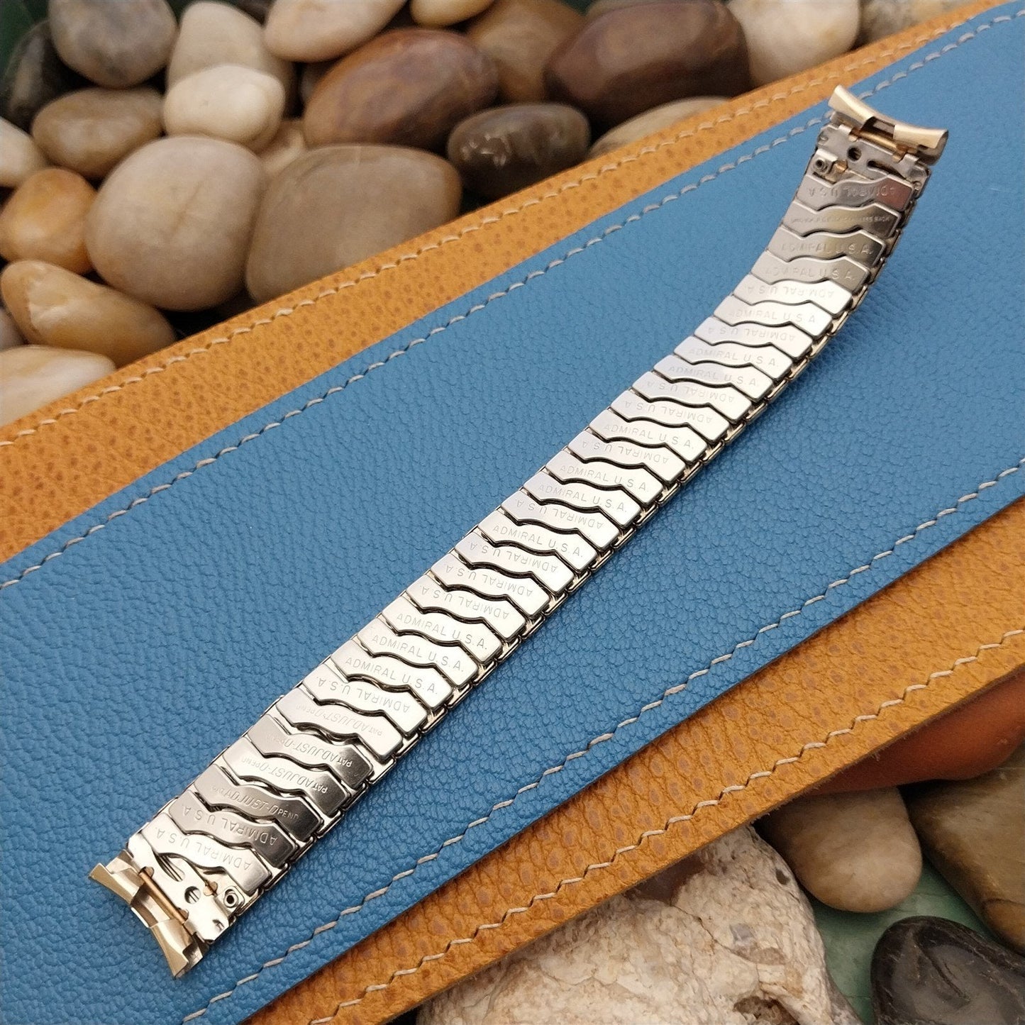 Vintage 17.2mm 11/16" Gold rgp Expansion Admiral USA Unused Classic Watch Band