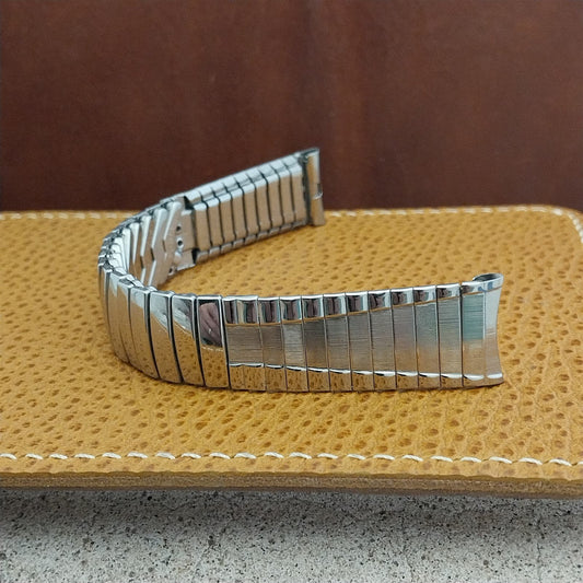 17.2mm 11/16" 1960s Stainless Steel Expansion nos Unused Vintage Watch Band