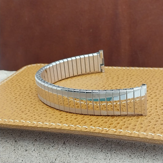 19mm 18mm 1967 White Gold-Filled Classic Speidel Depth nos Vintage Watch Band