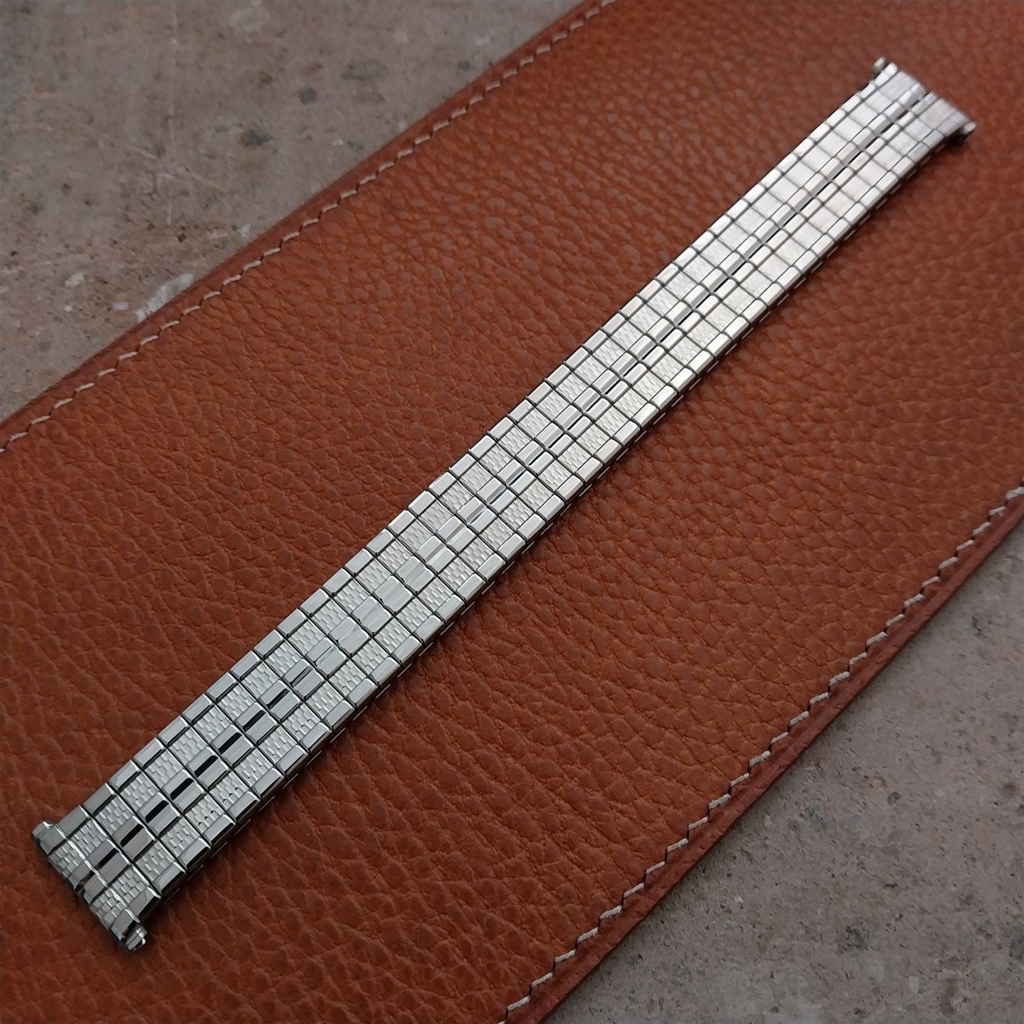 1960s Speidel Meteor Long Stainless Steel Twistoflex Unused Vintage Watch Band