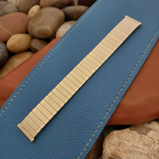 17.2mm 10k Gold-Filled Uniflex Slim Expansion 1960s Unused Vintage Watch Band