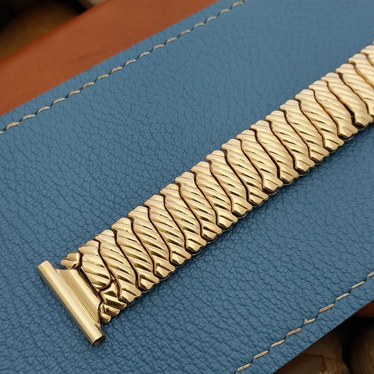 19mm 18mm 16mm Classic 1950s 10k Gold Filled Stretch Unused Vintage Watch Band